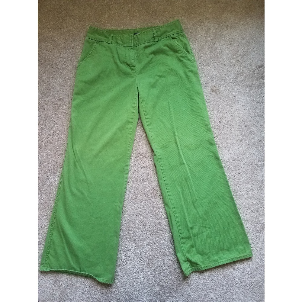 J.crew size 8short favorite fit green pants